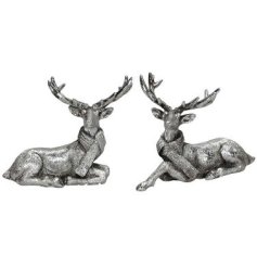 2/A Lying Deer Ornament, 14cm 