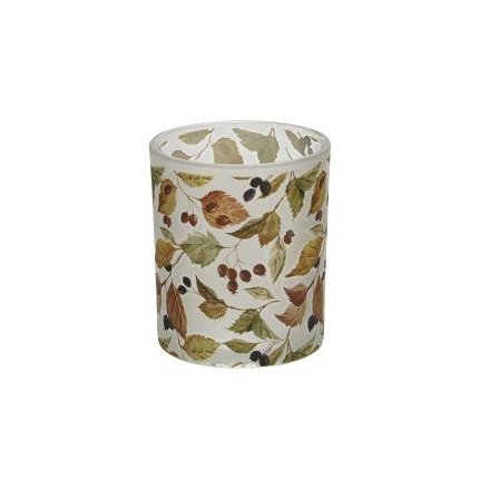 Autumn Leaf Candle Holder, 8cm