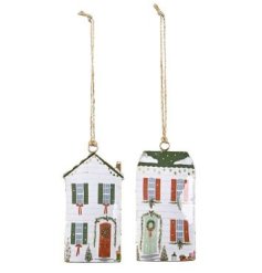 2/A White Tree Hangers, 10cm 