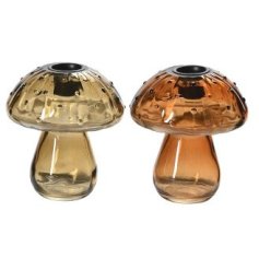 Illuminate your home with our whimsical Candleholder Mushroom
