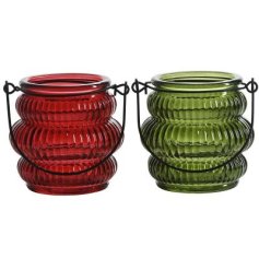 2/A Candle Holder Ribbed , 9cm 