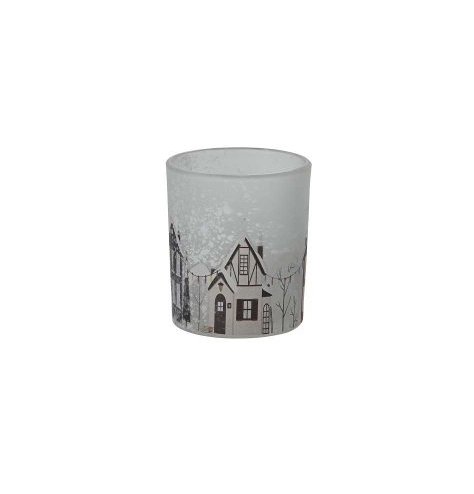 Set this winter candle pot on a mantle, windowsill, or table for a warm, cosy vibe.
