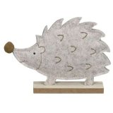17cm Hedgehog on Plaque Deco