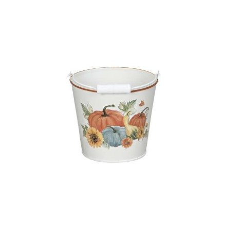 Pumkin Design Bucket, 13.5cm 