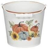 Celebrate autumn with our vibrant Pumpkin Bucket Planter
