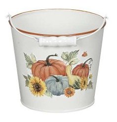 Autumnal Bucket Planter 15cm
