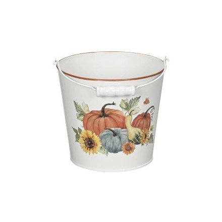 Autumn Bucket Planter 17cm