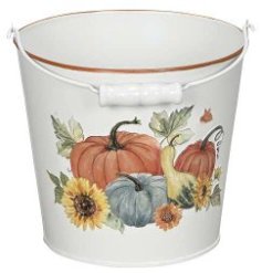 Autumnal Bucket Planter 17cm