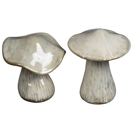 2/A Glazed Mushroom, 15cm 