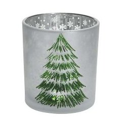 Tree Design Candle Holder, 8cm 