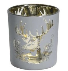 Gold Deer Candle Holder, 8cm 