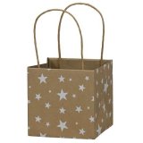 Paper Bag with Stars, 12cm 