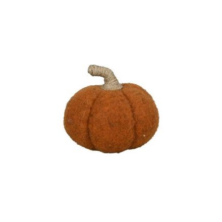Felt Pumpkin, 8.5cm