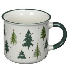 Christmas Tree Mug, 9.5cm 