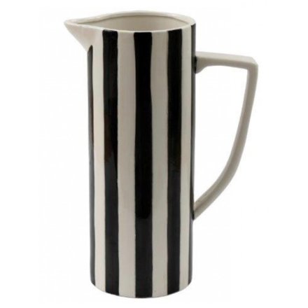 Monochrome Stripe Vase, 33cm