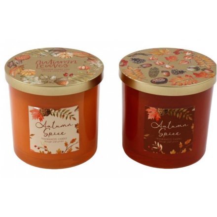 2/a Autumn Spice Candles 10cm