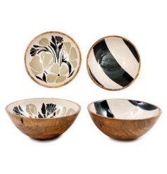 17.5cm Stripe Enamel Bowl 2/a