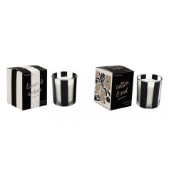 2/a Black Striped Candle