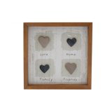 Share your love and memories with our 15x15cm Resin Heart Frame Plaque, a charming addition to any space!