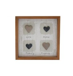 Share your love and memories with our 15x15cm Resin Heart Frame Plaque, a charming addition to any space!
