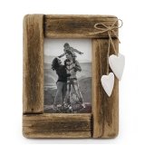 4x6" Wooden Photo Frame W/hearts