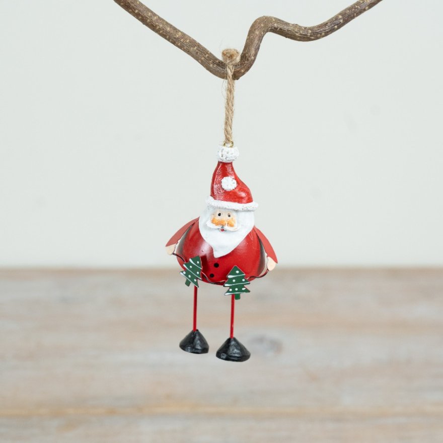 Charming Santa Tree Decoration, 11cm