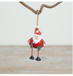 Jolly Santa Hanger, 11cm