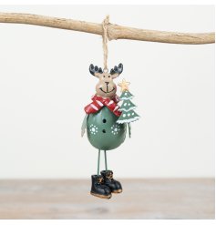 Embrace the holiday spirit with our Classic Metal Reindeer Hanger, perfect for adding a festive touch to your collection