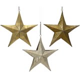 3/A Iron Star Hanging, 25cm 