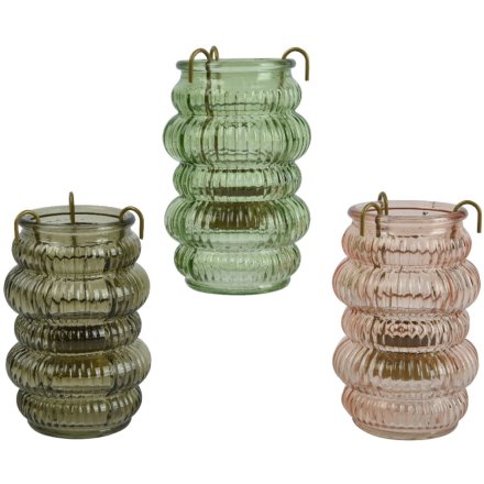 Pink & Green Tea Light Holders