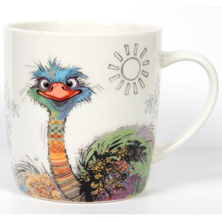 Bug Art Oscar Ostrich Mug, 10cm 