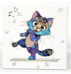 colourful ceramic bug art coaster 