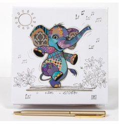 charming elephant design memo block 