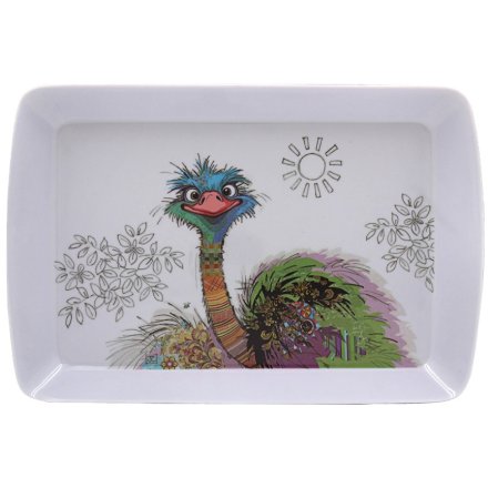 Oscar Ostrich Tray, 24cm 