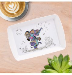 a charming elephant serving tray 