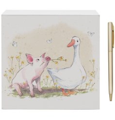 Add some whimsy to your notes with the Pig & Duck Memo Pad - the cutest and most convenient way to stay organised!