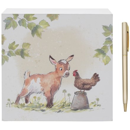 Goat & Hen Memo Pad, 14cm 