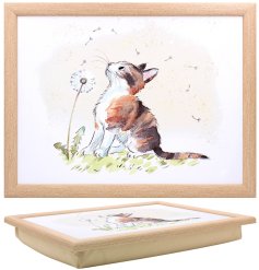 charming cat lap tray perfect for tv dinners 