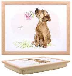 stylish dog design tv dinner lap tray 