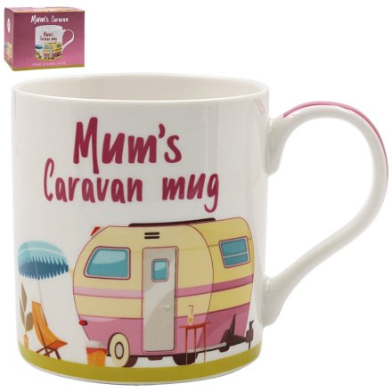 Mum's Caravan Mug, 13cm 