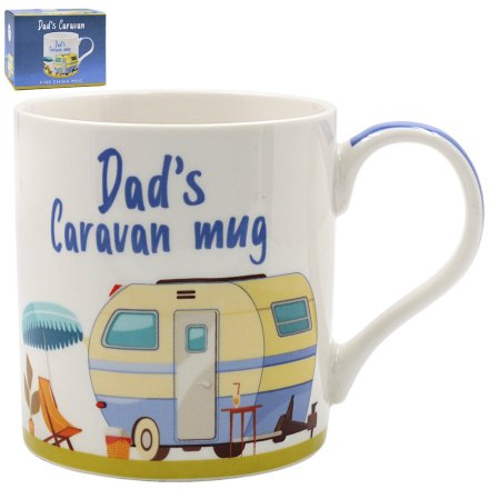 Dad's Caravan Mug, 13cm 