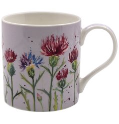 Elevate your tea time with the Thistle Mug - a charming addition to your morning routine.