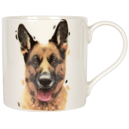 German Shepherd Mug, 12cm 