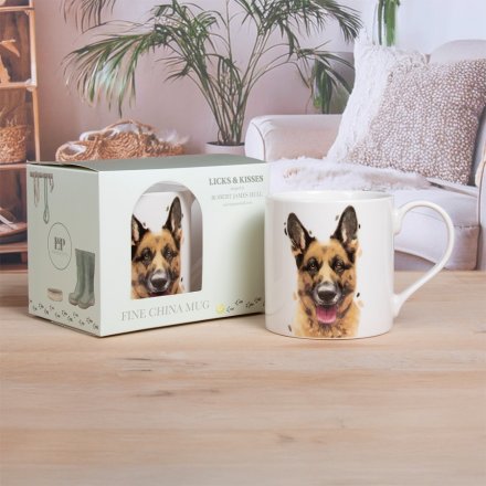 Adorable canine design on a giftboxed mug - perfect for the dog lover in your life!