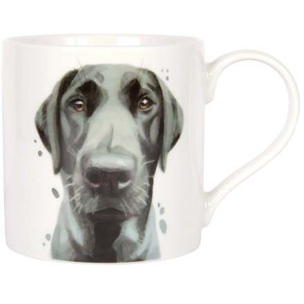 Black Labrador Mug, 14cm 