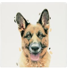 charming german shepherd coaster 