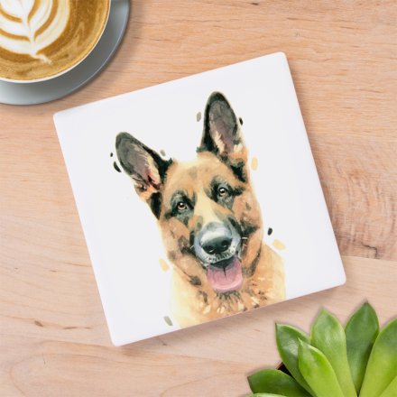 charming german shepherd coaster 