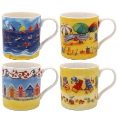 Add a splash of summer to your mug collection with our Beach Mug 