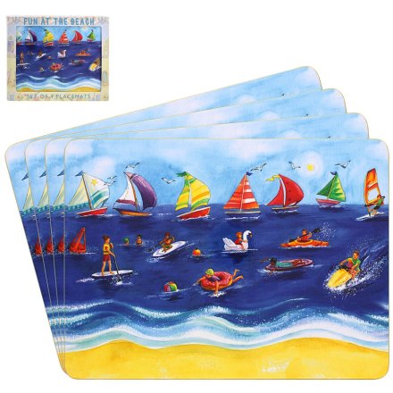 S/4 Beach Placemats, 29cm 