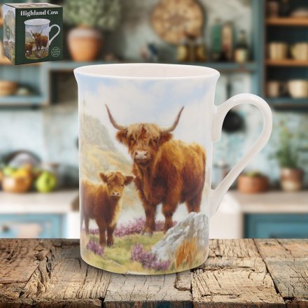 Highland Cow Mug, 11cm 